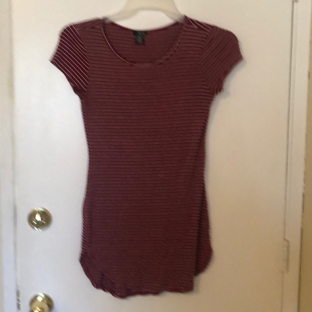 Stripped Dress red and white